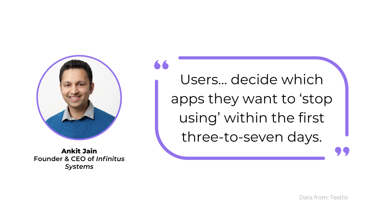 Ankit Jain quote on user onboarding