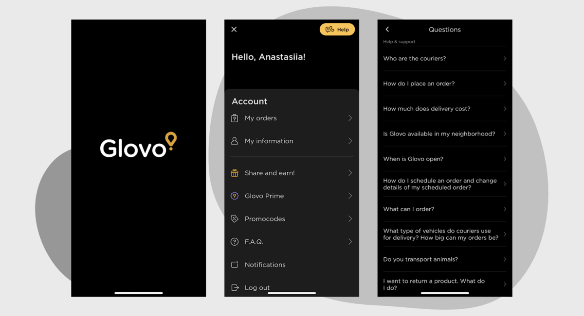 Glovo app