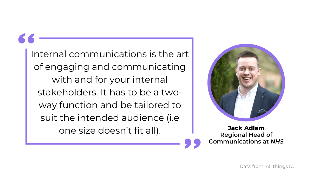 Jack Adlam quote on communication
