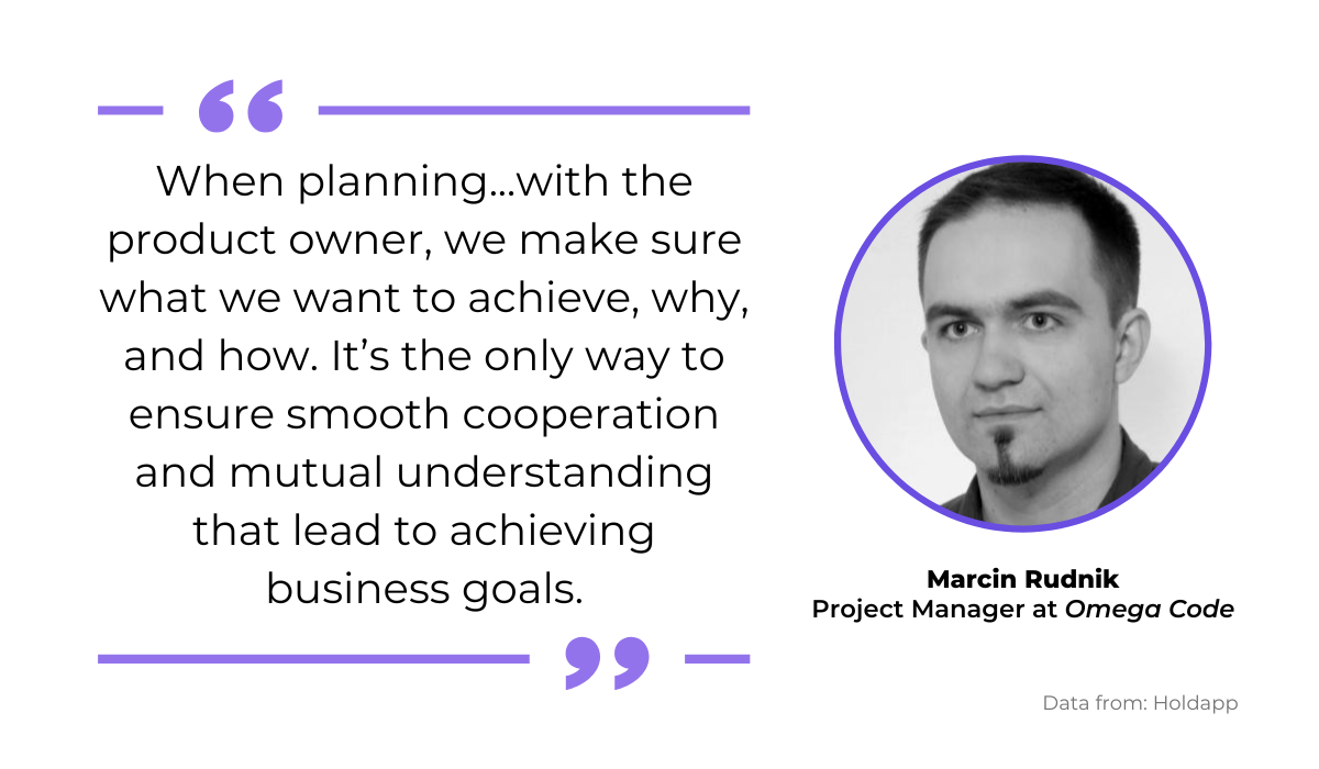 Marcin Rudnik quote on planning