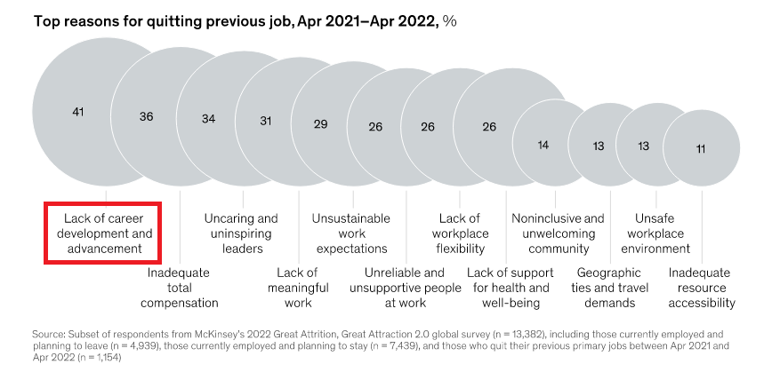 Mckinsey reasons for quitting previous jobs