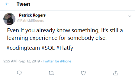 Patrick Rogers tweet