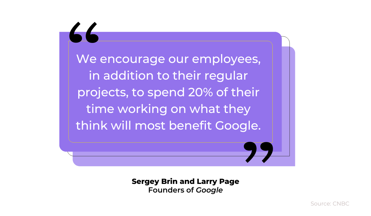 Sergey Brin and Larry Page on 20% free time at Google 