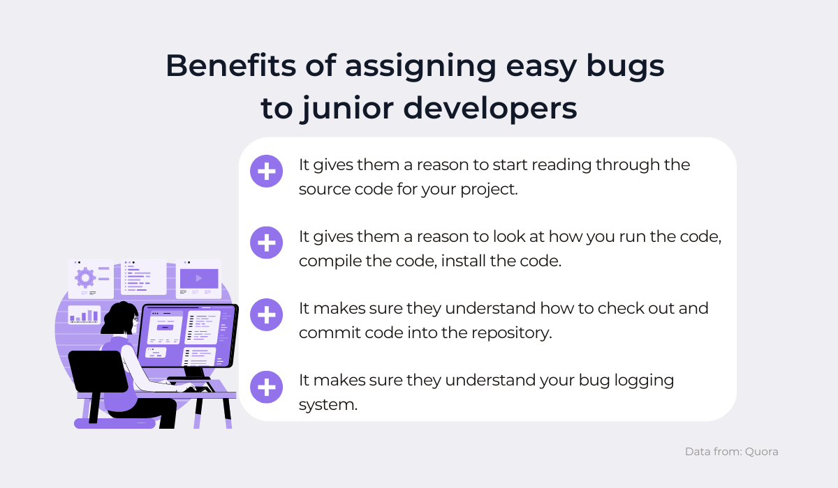 The benefits of giving junior developers easy tasks