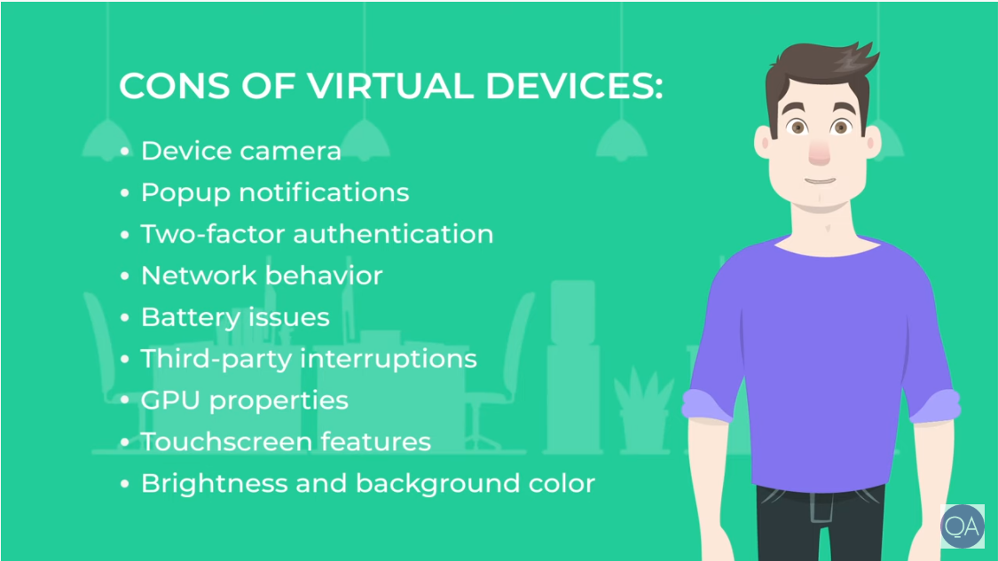 cons of virtual devices