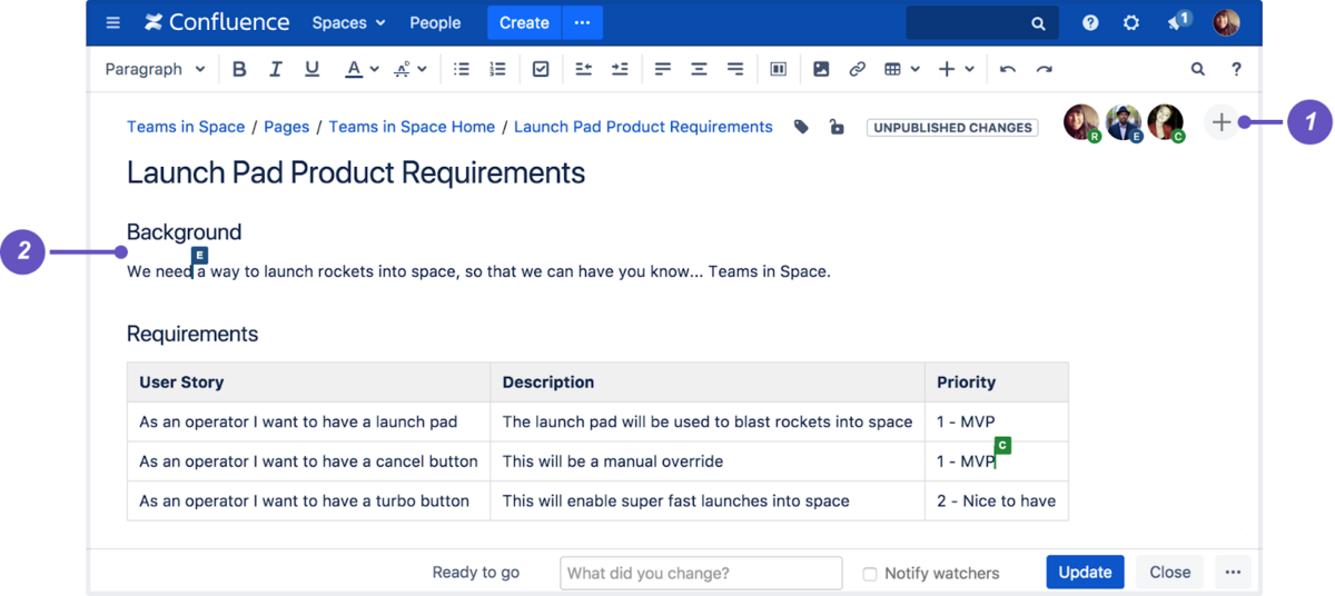 launch pad product requirements