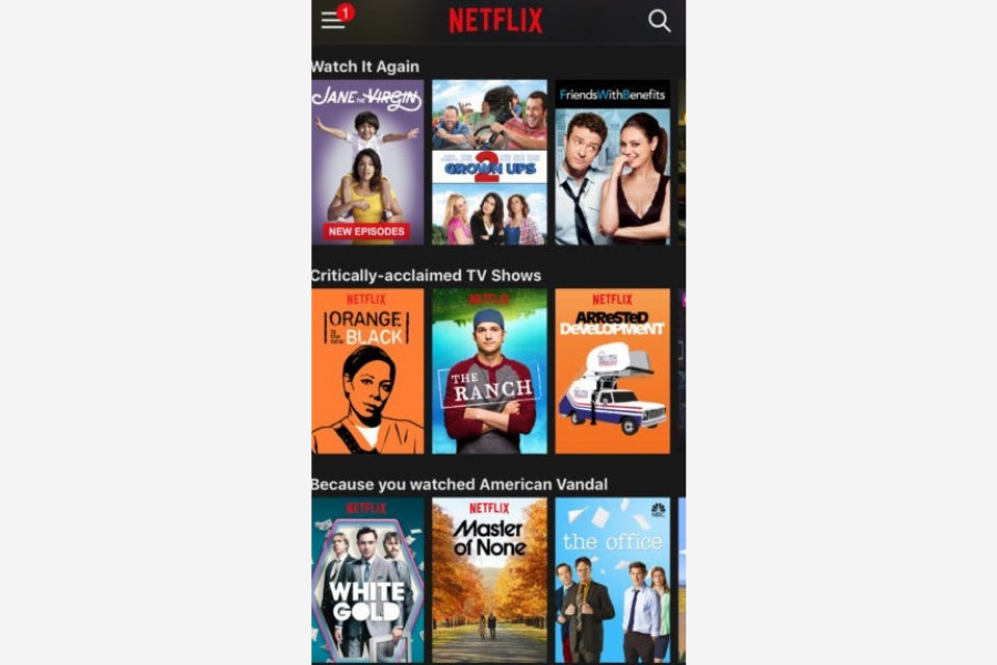 netflix app personalization