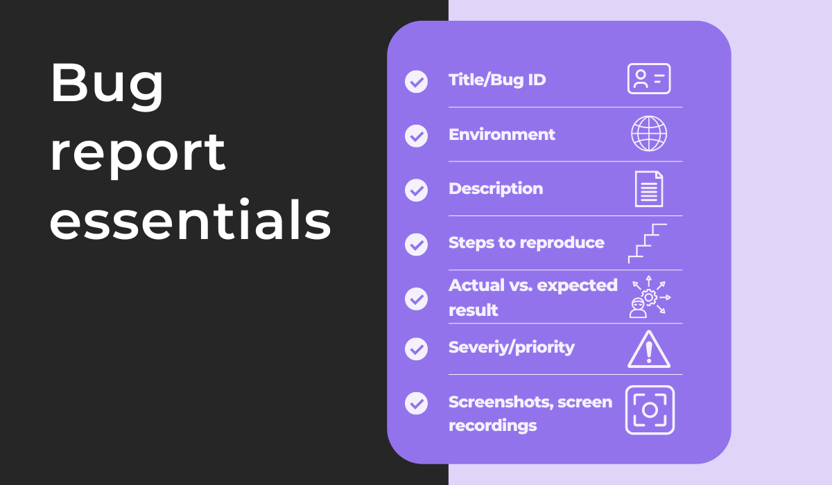Bug report essentials