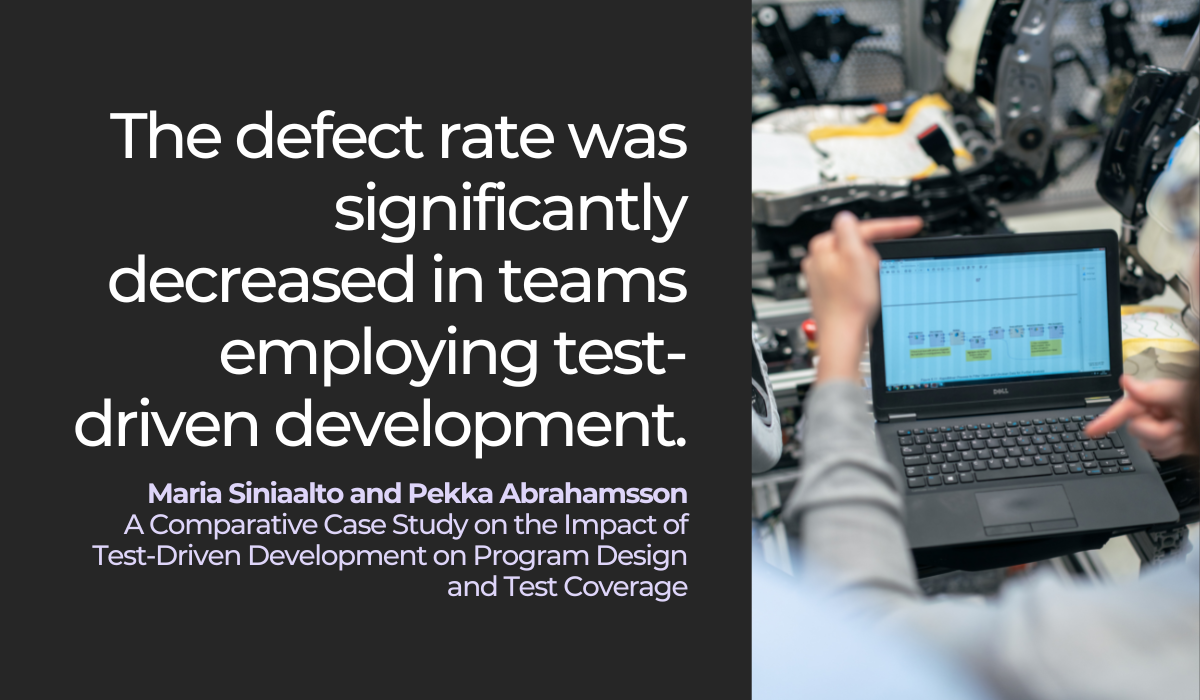 Defect rate in TDD quote