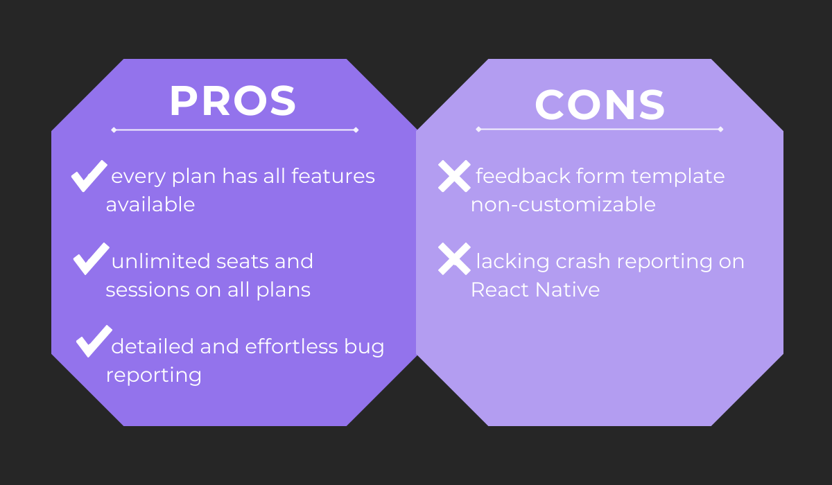 Pros and cons - mobile app testing tools