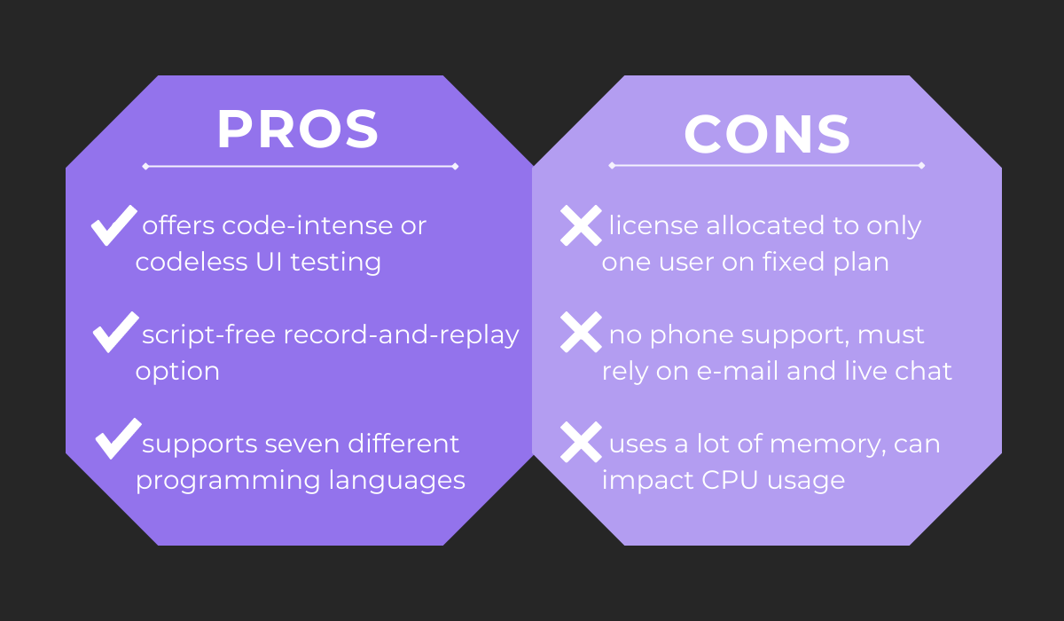 Pros and cons - mobile app testing tools (18)
