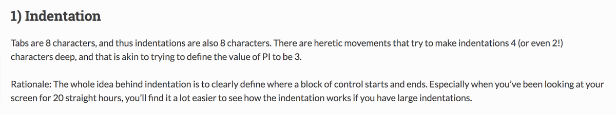 indentation convention example