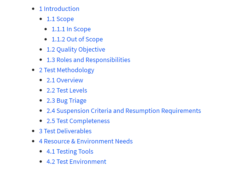 Beta test plan template