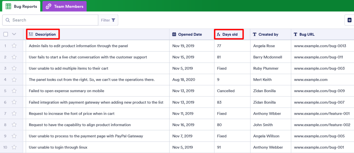 Issue-Tracker-Template-Demo-Jotform-Tables 2