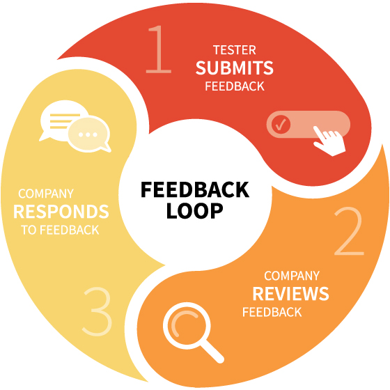 testing feed back loop infographic
