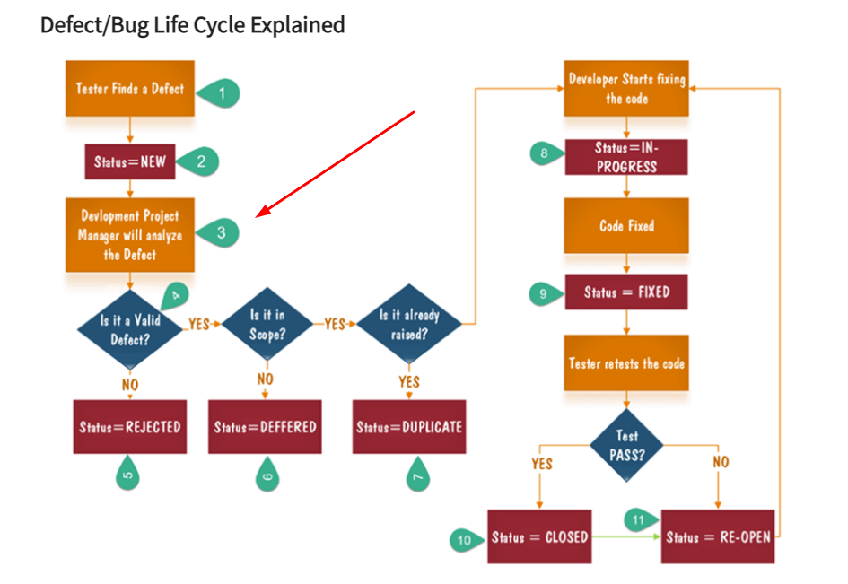 Defect/Bug life cycle explained 