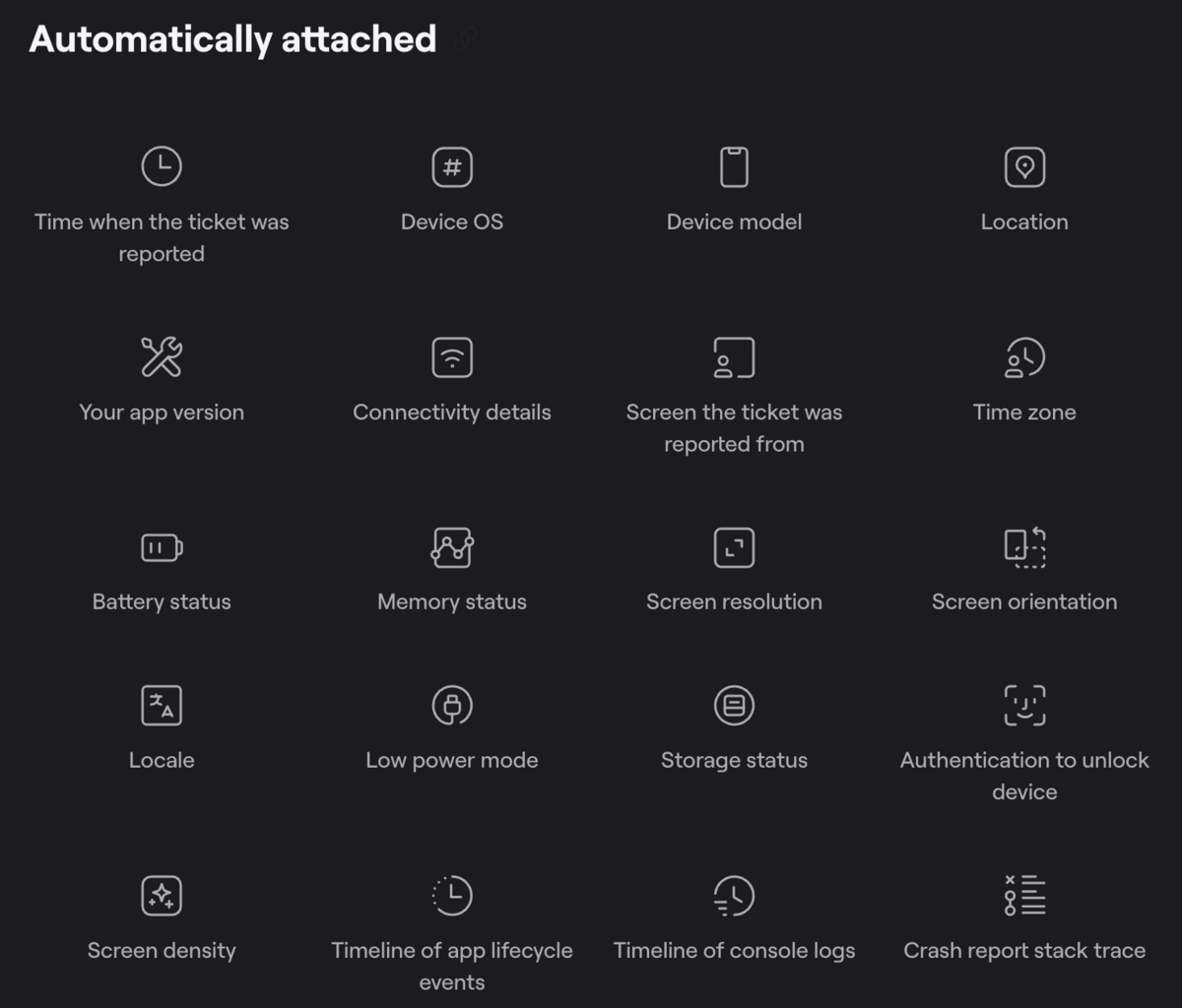 Data attached by default-Documentation