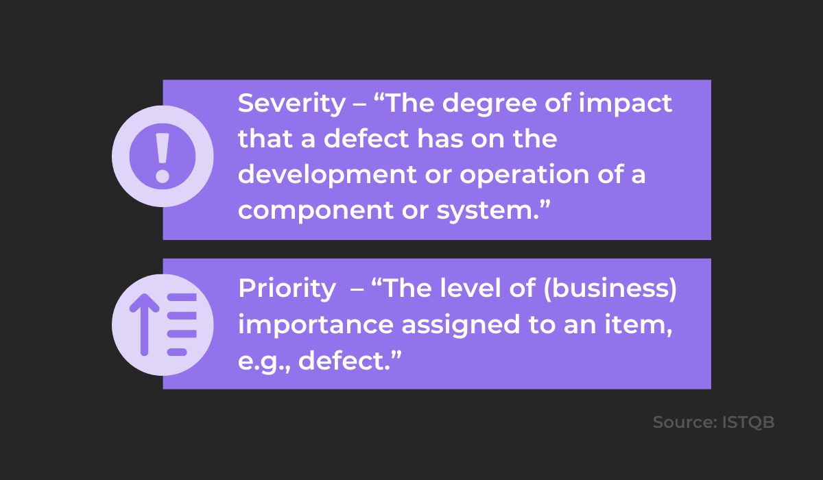 Severity vs. priority