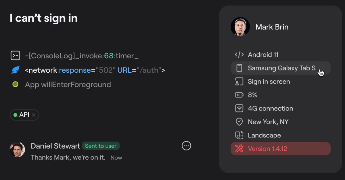 Shake report example