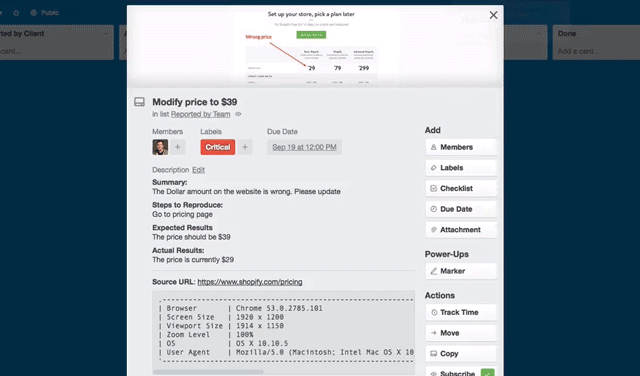 Trello screenshot