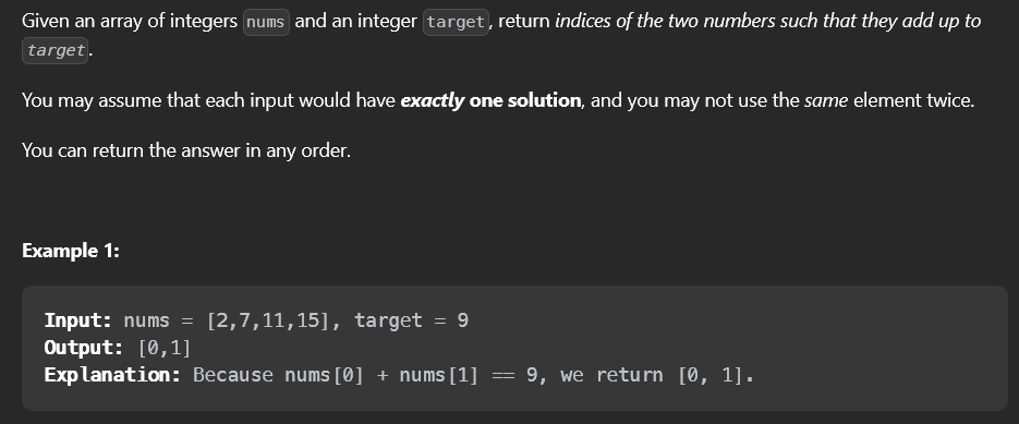 Two-Sum-LeetCode