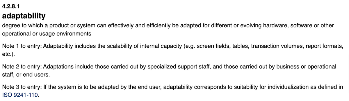 adaptability entry