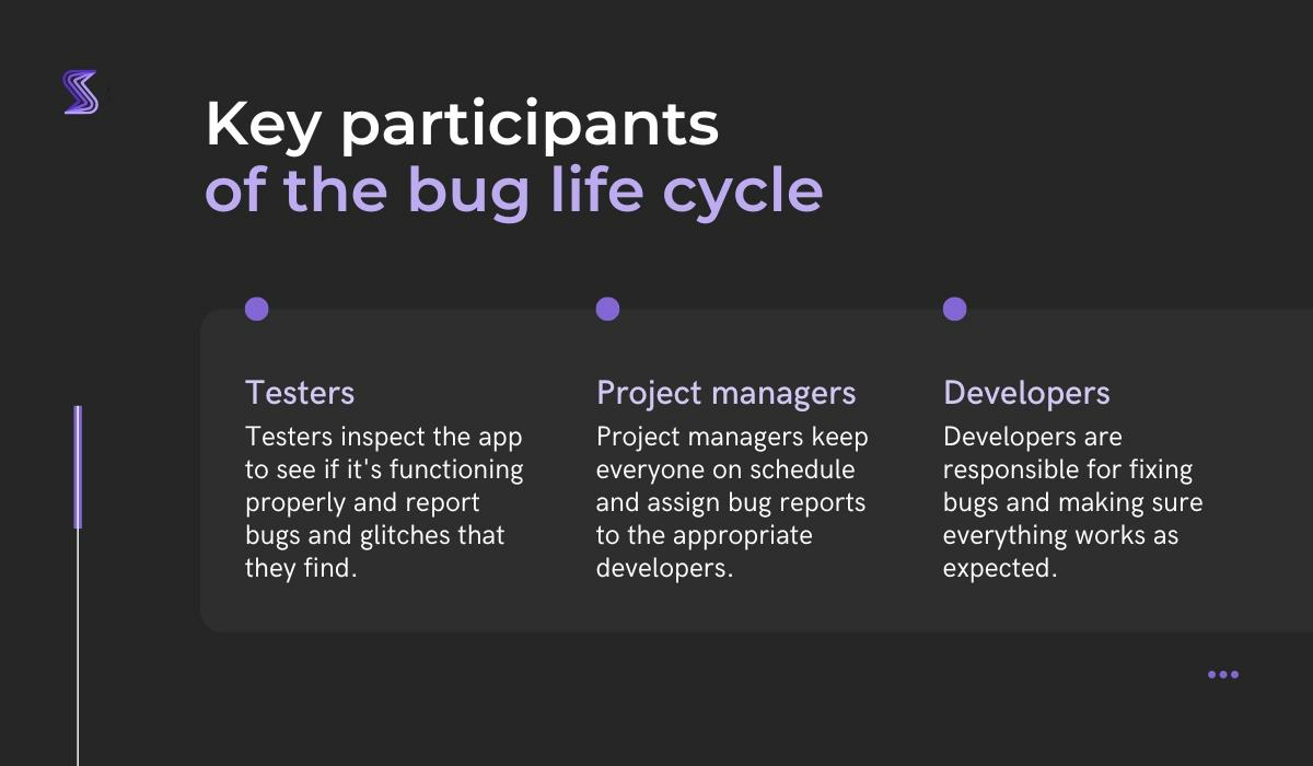 key participants of the bug life cycle