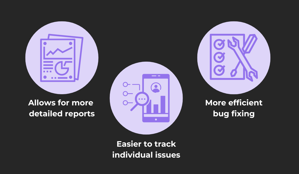 one bug per bug report benefits