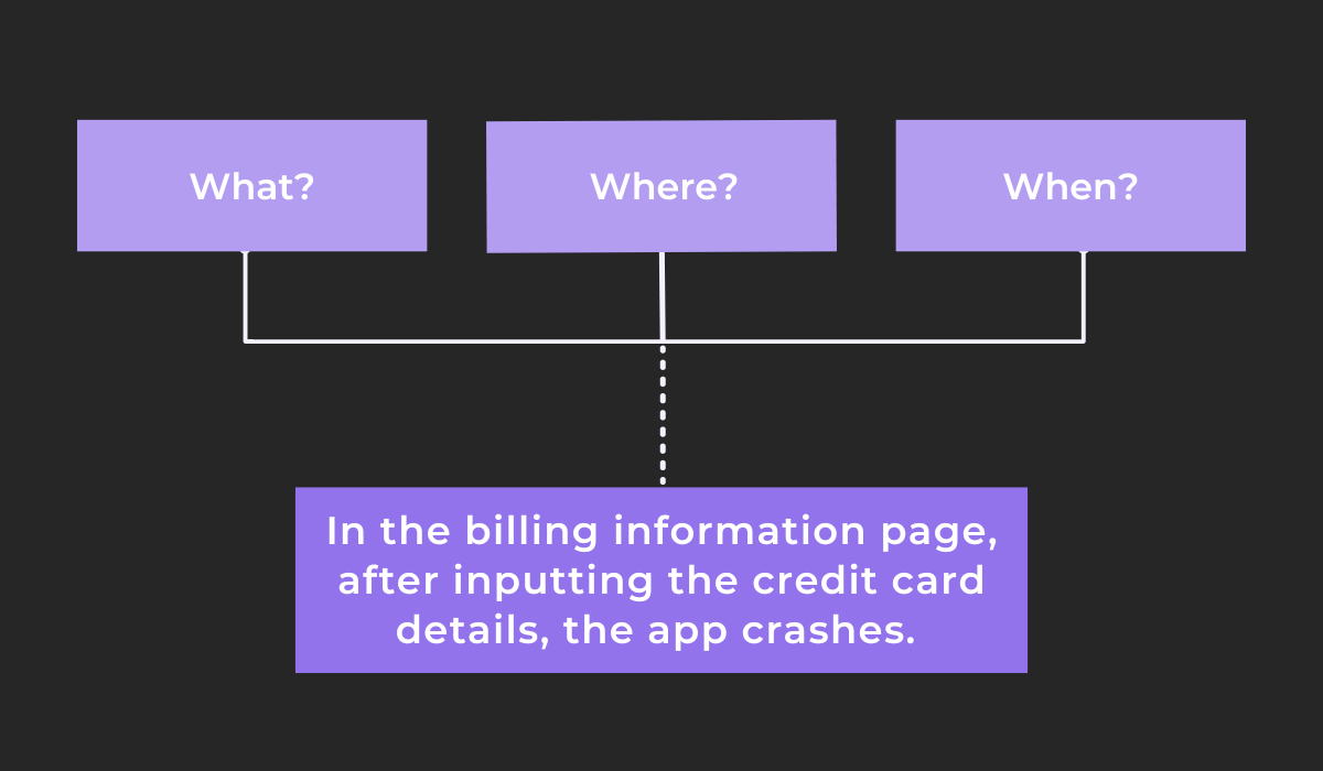 How to write a bug report title 