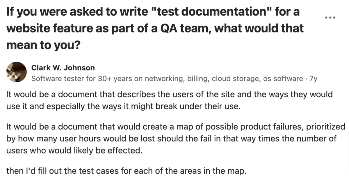 Quora screenshot