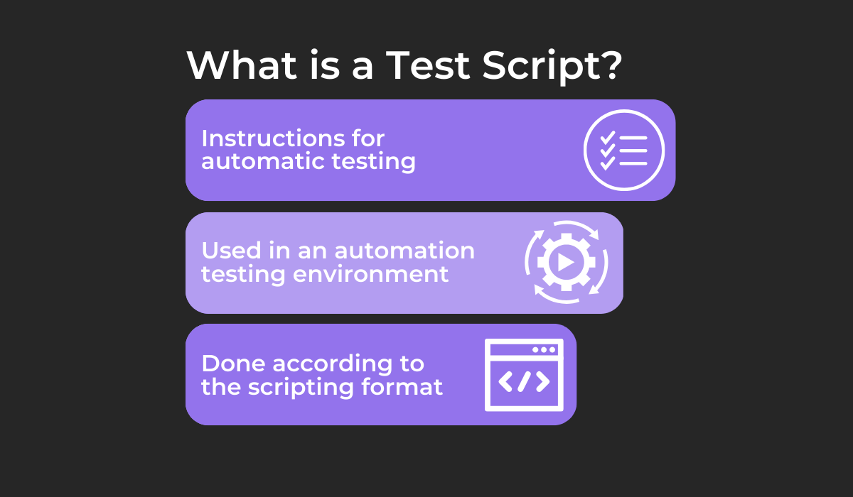 What is a test script