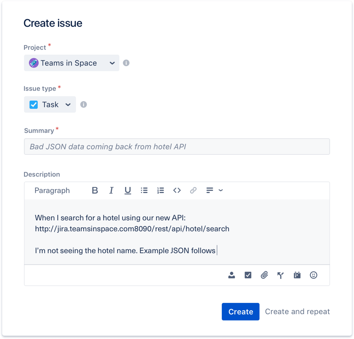 Jira bug capture