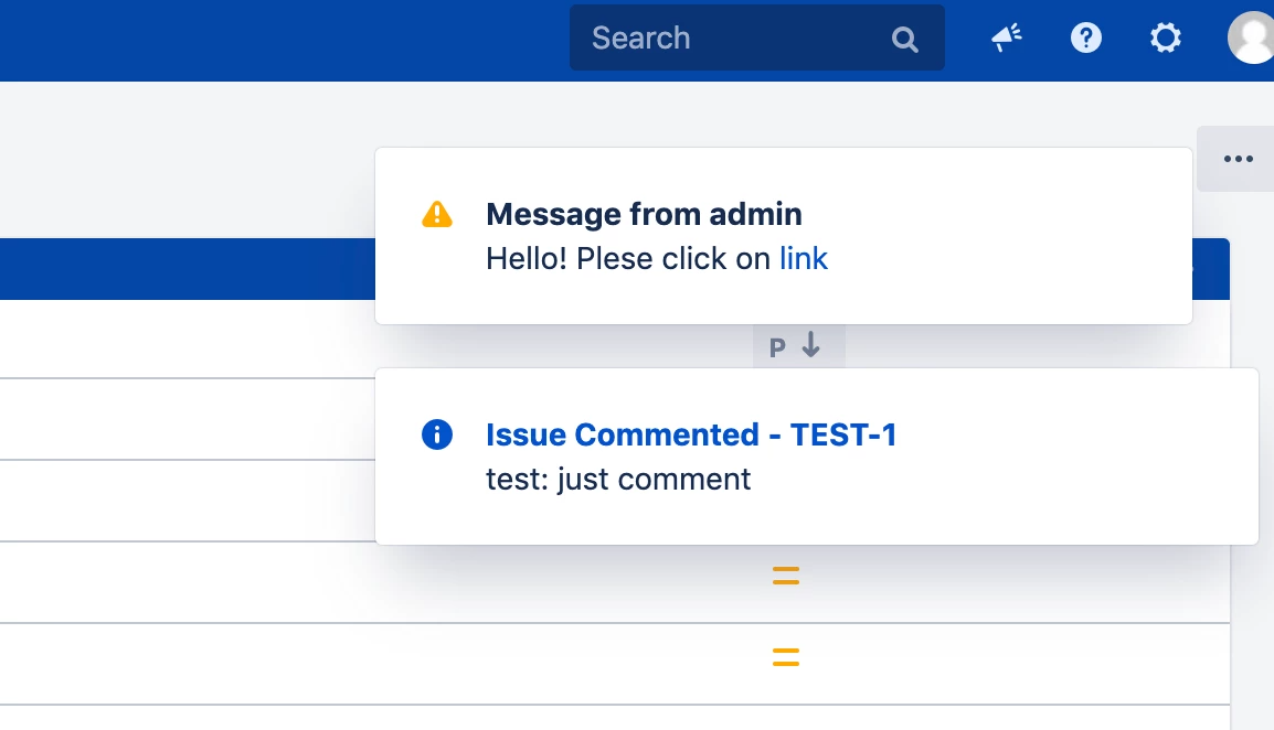 Jira notifications