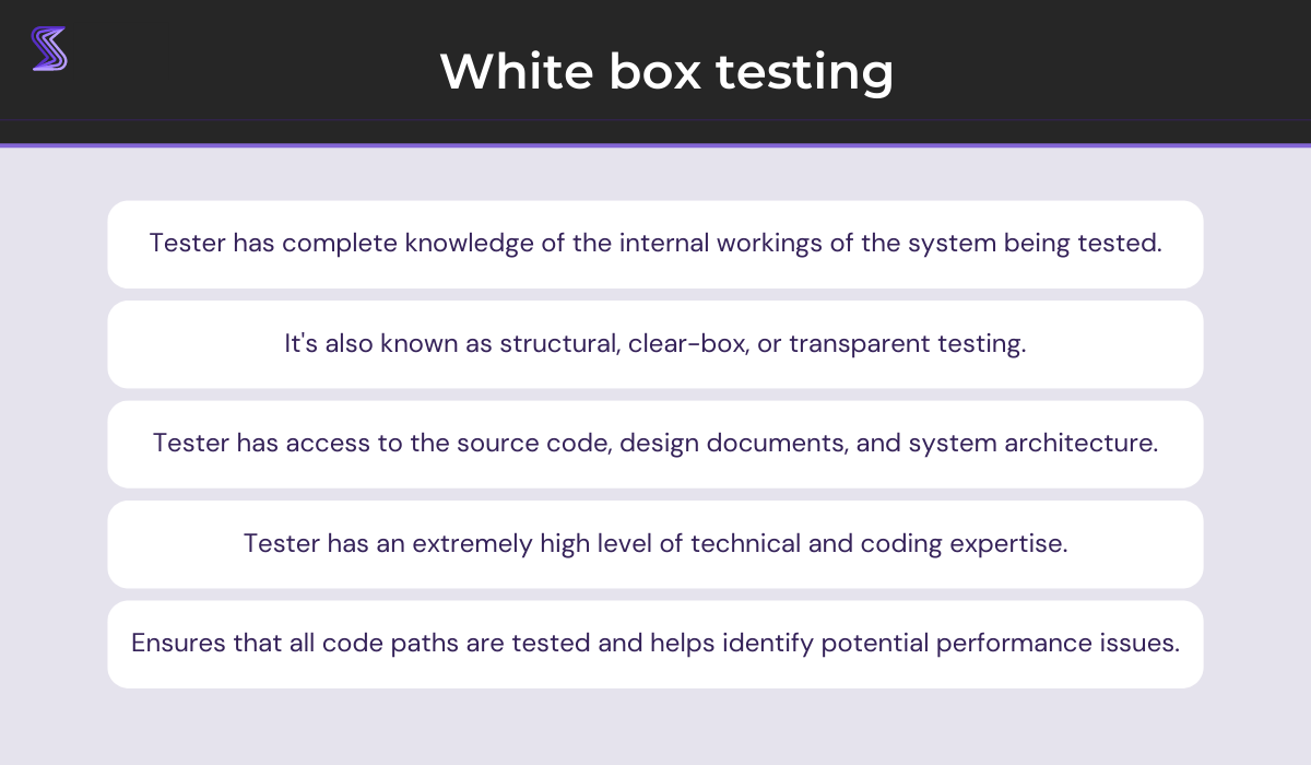 White box testing