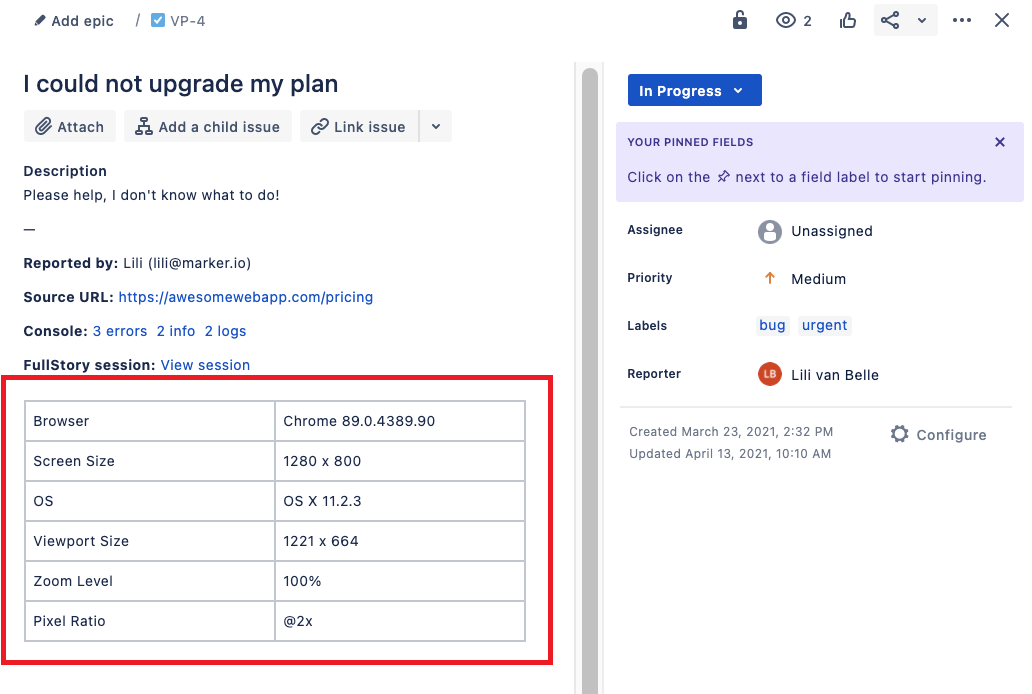 Jira environment