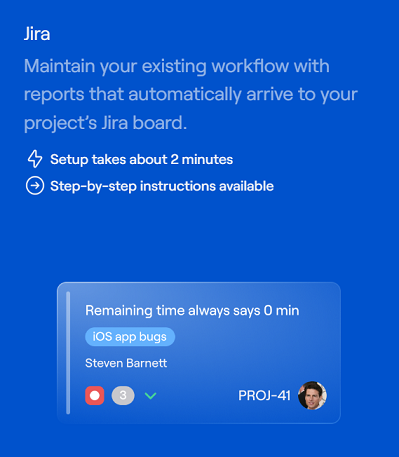 Shake jira integration