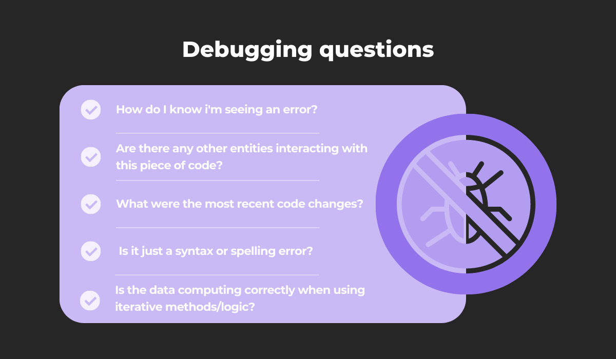 Debugging questions 