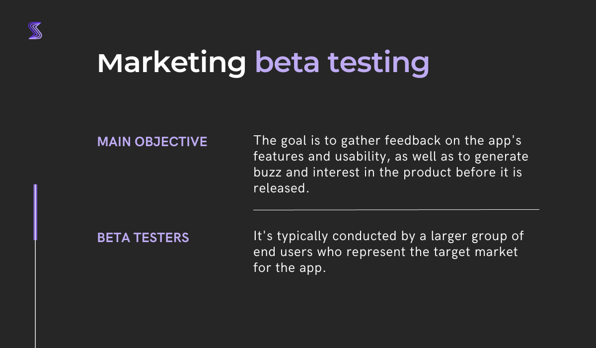 Marketing beta testing