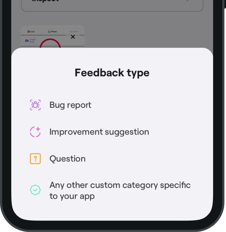 shake feedback type screenshot