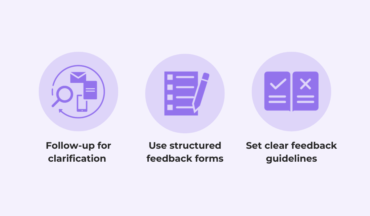 how to handle unactionable feedback