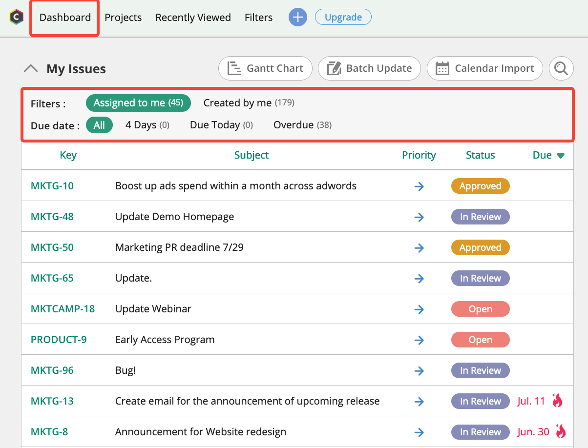 nulab issue tracking screenshot