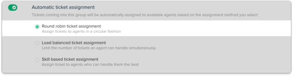freshworks automatic ticket assignment based on various criteria