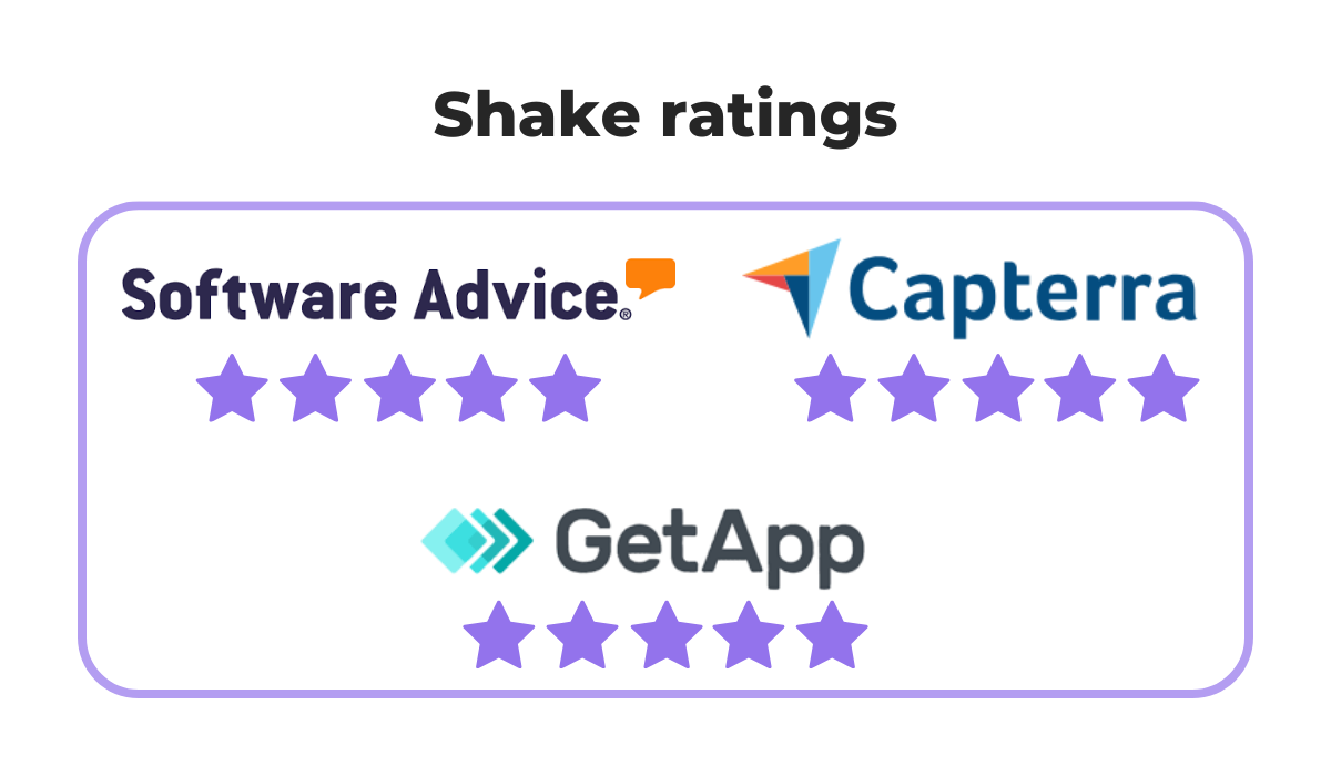 shake user ratings screenshot