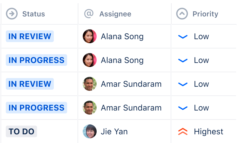 jira tool screenshot