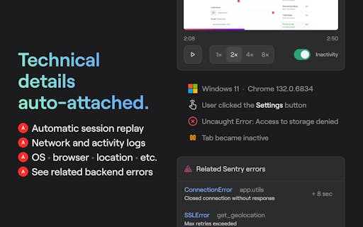 Shake dashboard