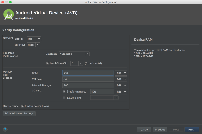 Android Studio logcat example