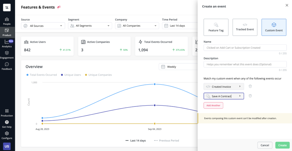 Userpilot dashboard