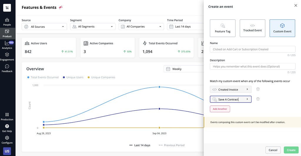 Userpilot dashboard