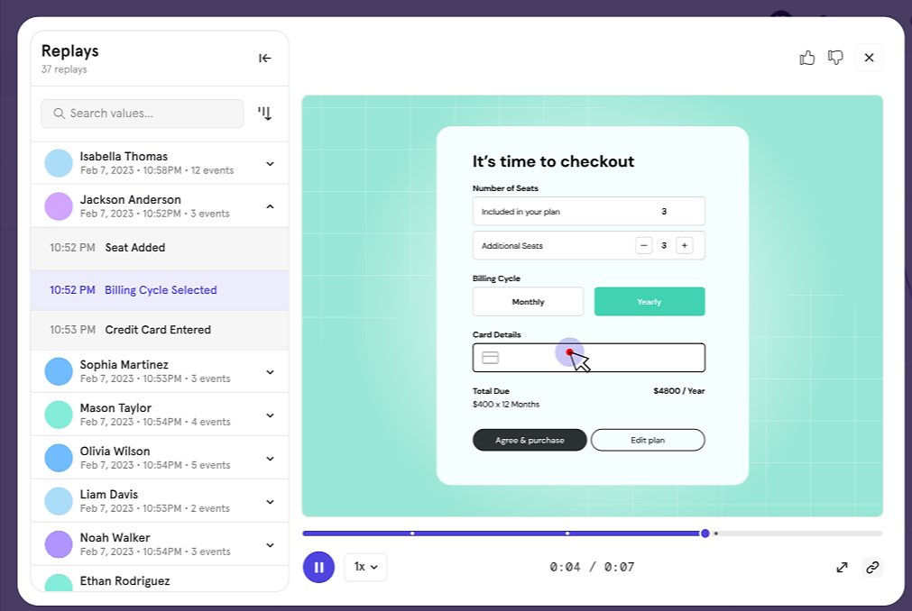 Mixpanel dashboard
