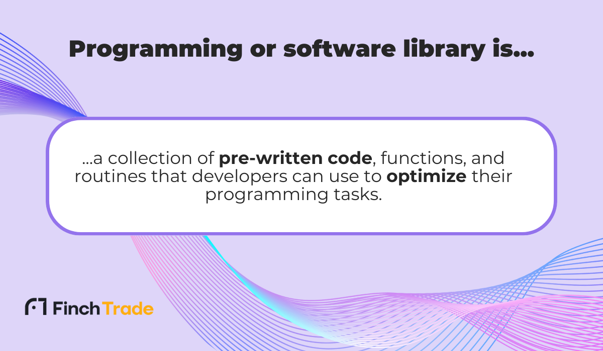 Software library definition visual graphic